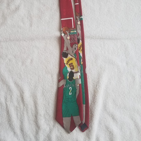 Basketball Themed Necktie / Suit Tie (small Mickey Mouse Pattern) - Picture 1 of 13